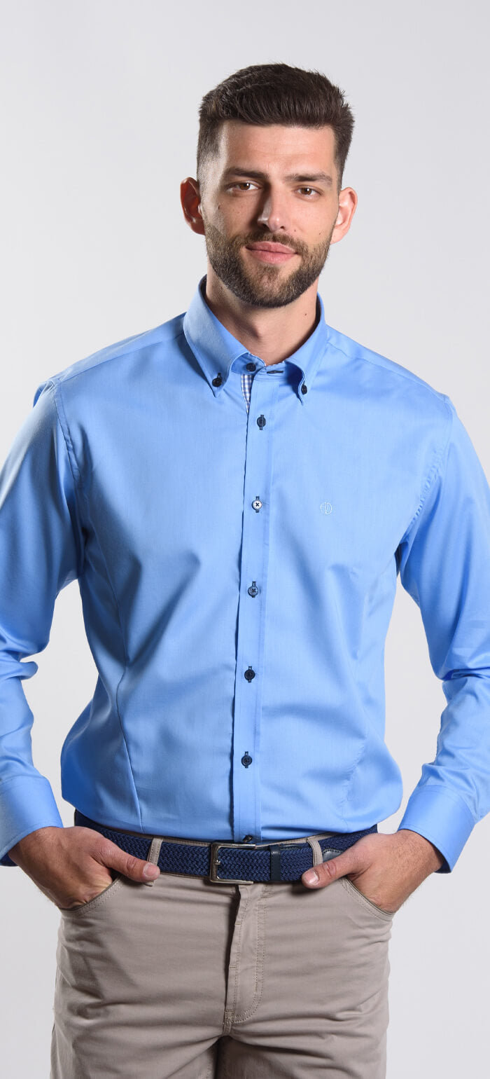 Modrá Extra Slim Fit košile