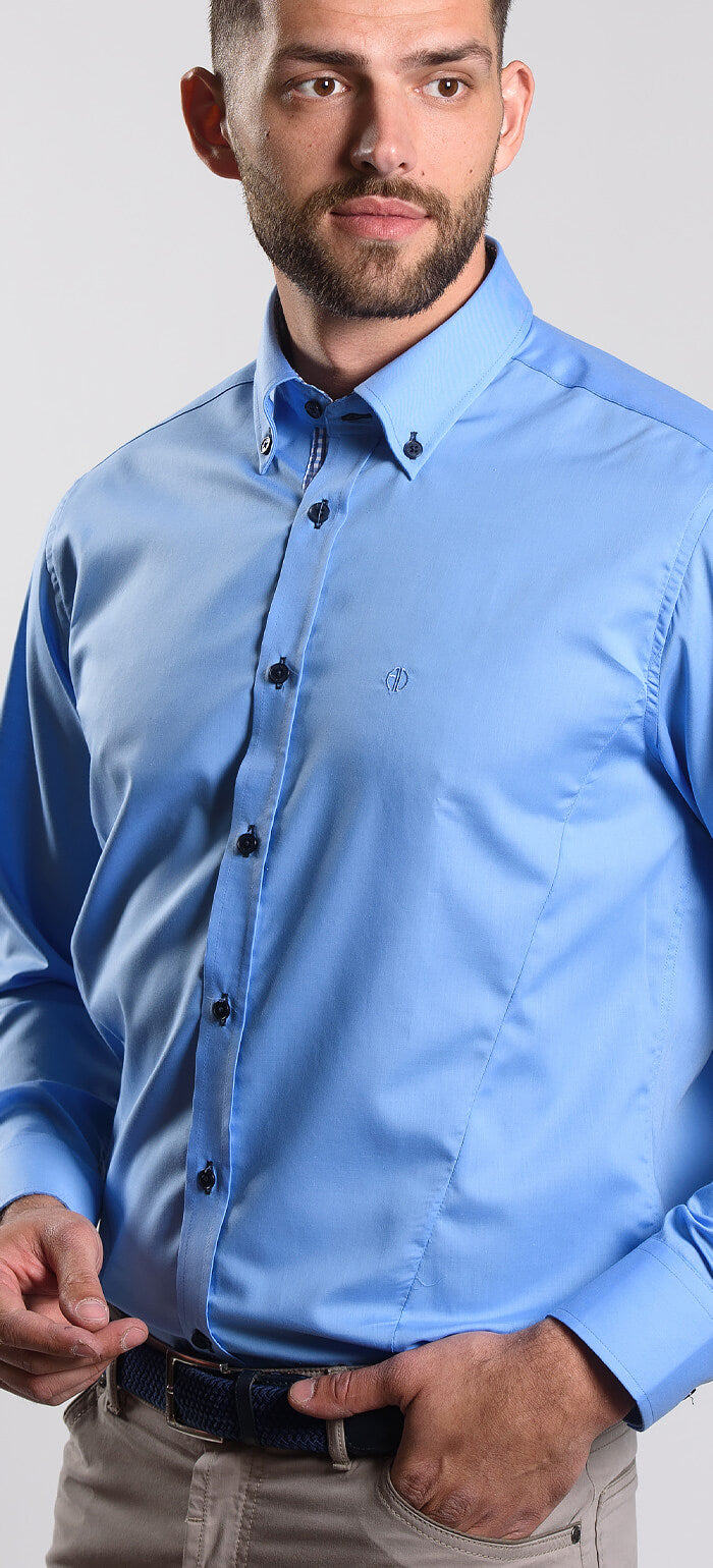 Modrá Extra Slim Fit košile