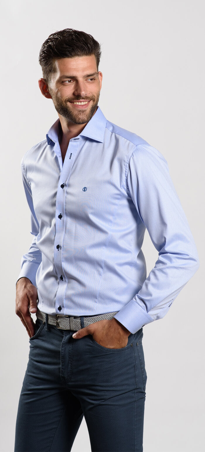 Modrá Extra Slim Fit košile
