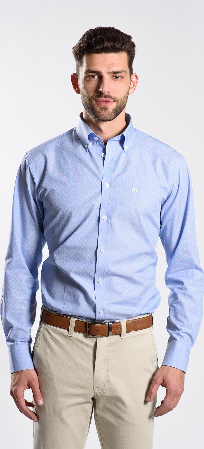 Modrá volnočasová Extra Slim Fit košile