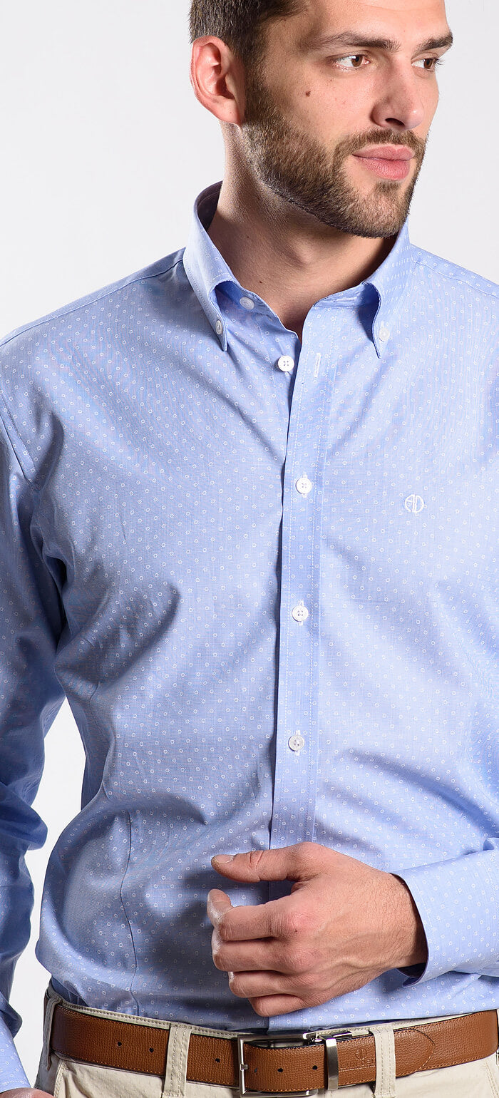 Modrá volnočasová Extra Slim Fit košile