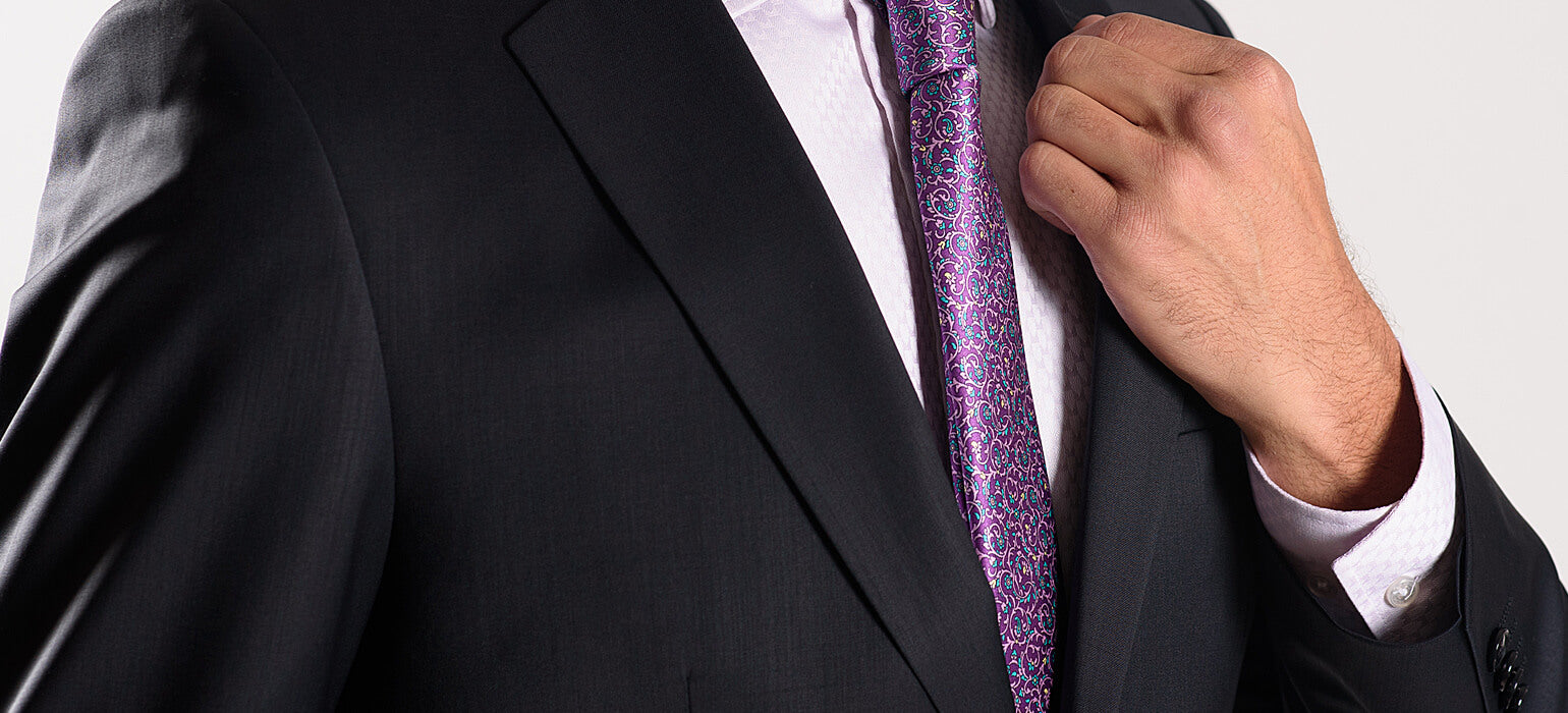 Ocelový Slim Fit oblek