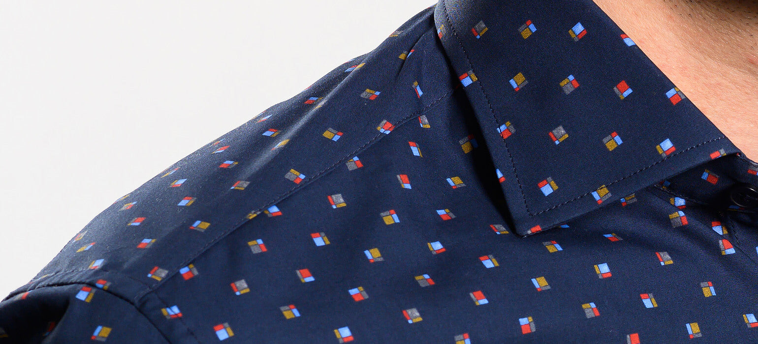 Tmavě modrá volnočasová Extra Slim Fit košile