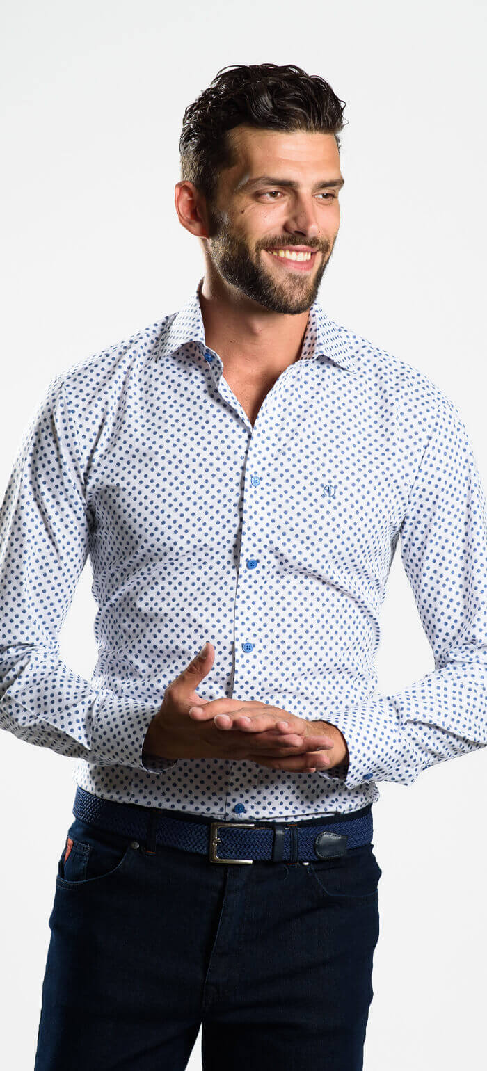 Volnočasová Slim Fit košile se vzorem